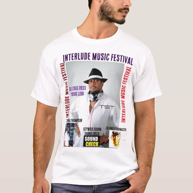 INTERLUDE MUSIC FESTIVAL. Men's Basic T-Shirt (Front)