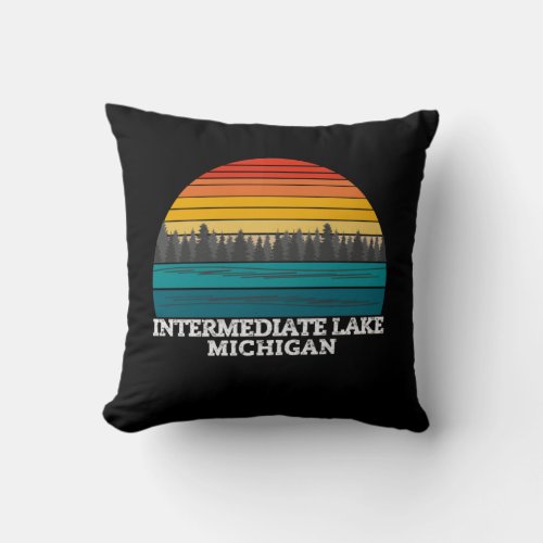 Intermediate Lake Michigan Throw Pillow