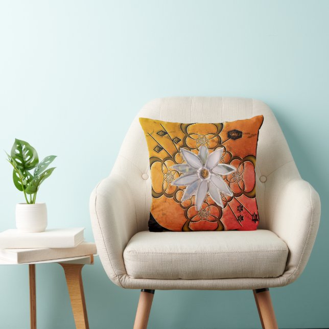 "Intermingle" (16 inch) Throw Pillow (Chair)
