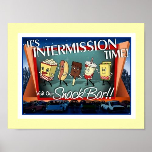 Intermission Snack Bar Poster