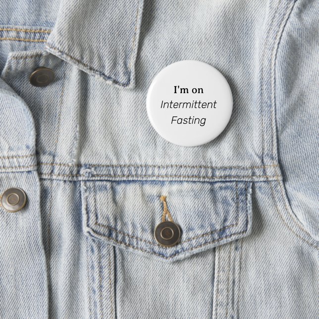 Intermittent Fasting Mens Womens Clothing Fashion Button (In Situ)