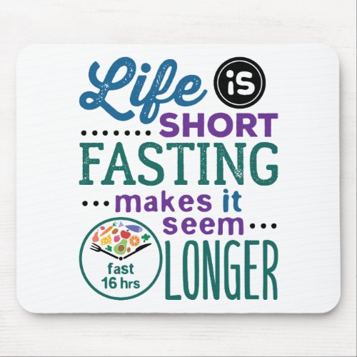 Intermittent Fasting OMAD Funny Quote Mouse Pad