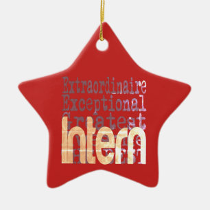 Intern Extraordinaire Ceramic Ornament
