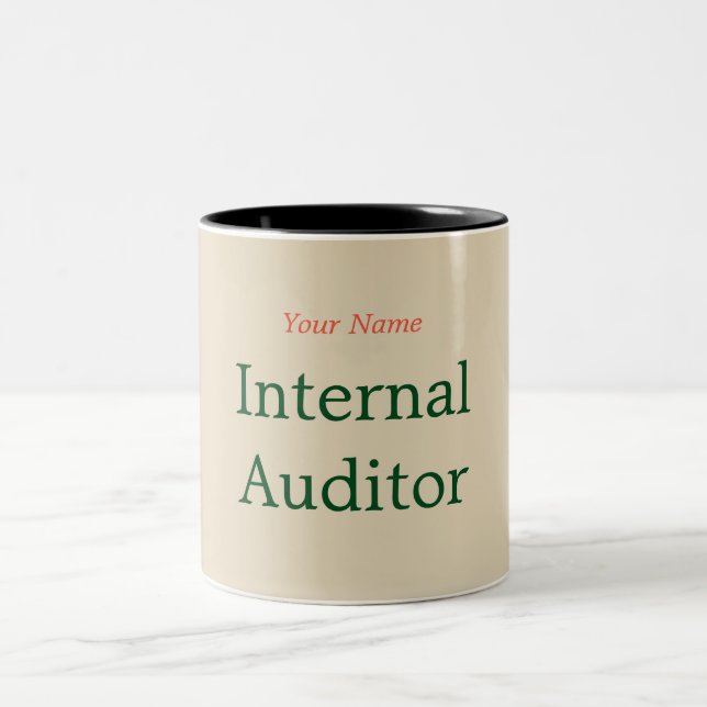 "INTERNAL AUDITOR" Two-Tone COFFEE MUG (Center)