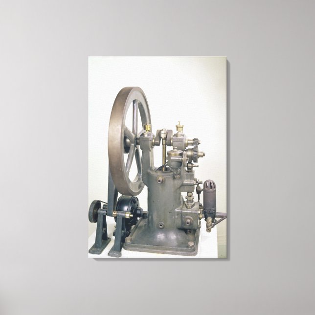 Internal combustion engine, 1876 canvas print (Front)
