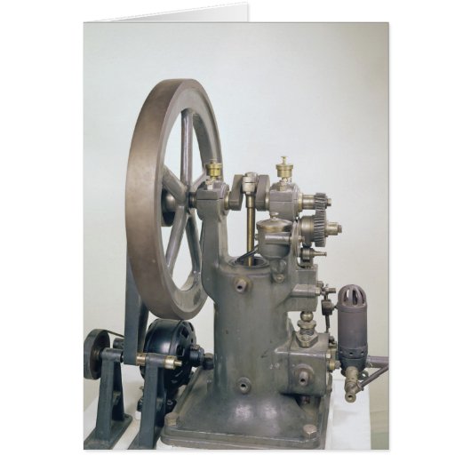 Internal combustion engine, 1876 cards (Front)