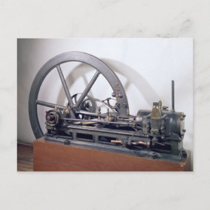 Internal combustion engine postcard