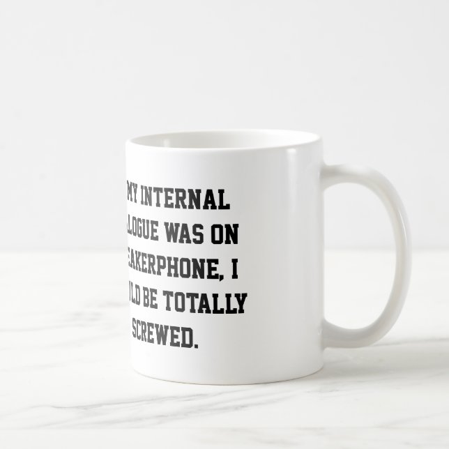 "Internal Dialogue" mug (Right)