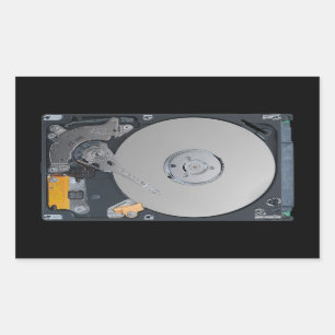 Internal Hard Drive Rectangular Sticker