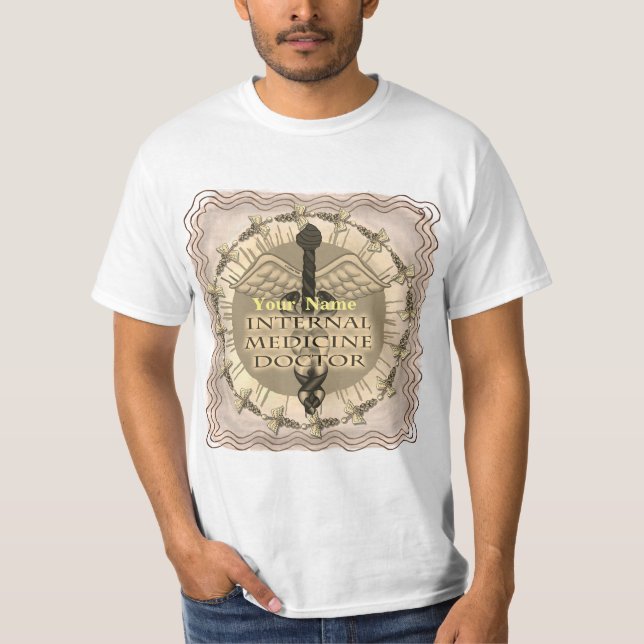 Internal Medicine Doctor Caduceus T-Shirt (Front)