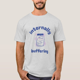 Internally Buffering Funny Cat Medical Student T-Shirt