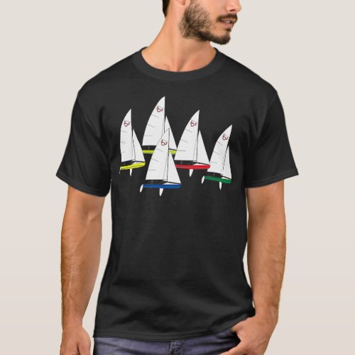 International 505 Sailboats Racing T_Shirt