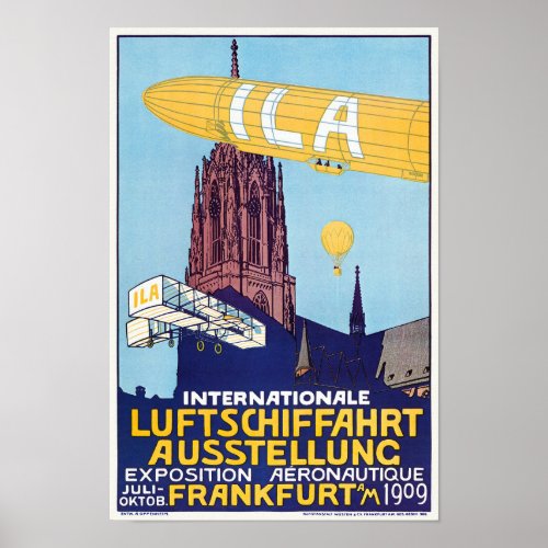International Aeronautics Exhibition 1909 Poster