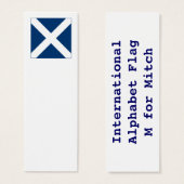 International Alphabet Flags M (Front & Back)