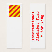 International Alphabet Flags Y (Front & Back)