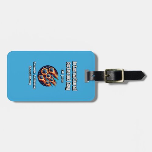 International Asteroid Day 30 June Luggage Tag