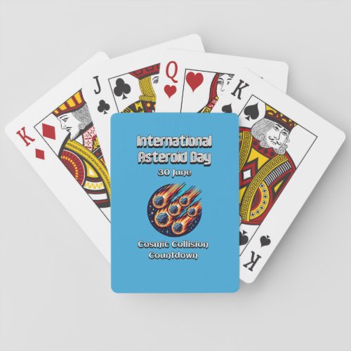 International Asteroid Day 30 June Playing Cards