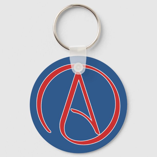International Atheist Symbol Keychain (Front)