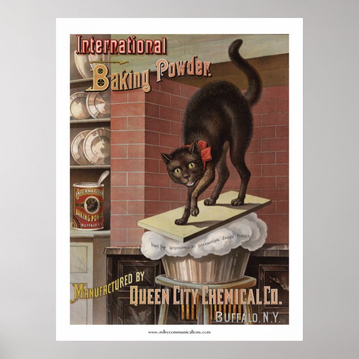 International Baking Powder Label Poster | Zazzle