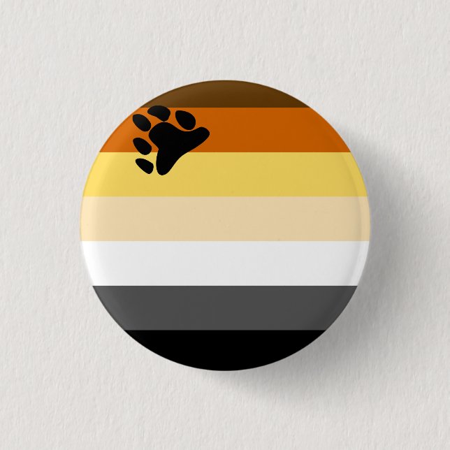 International Bear Brotherhood Pride Flag  Button (Front)