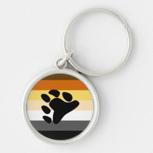 International Bear Brotherhood Pride Flag  Keychain