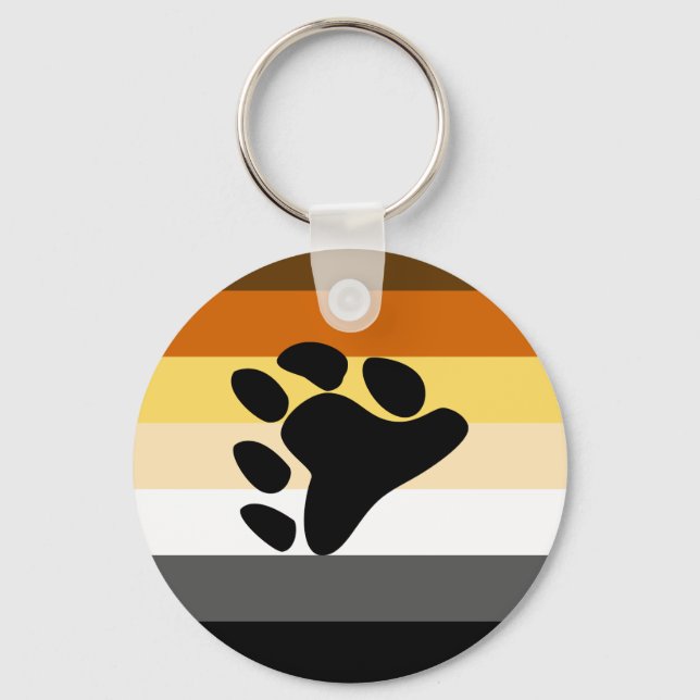 International Bear Brotherhood Pride Flag  Keychain (Front)