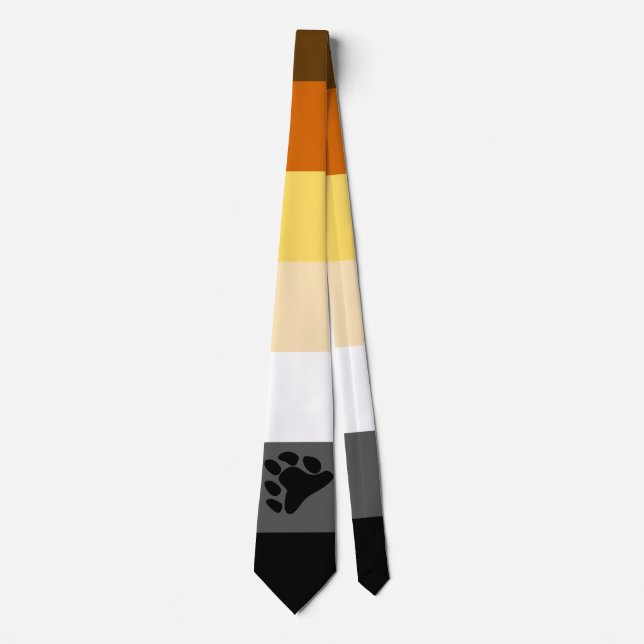International Bear Brotherhood Pride Flag Neck Tie (Front)