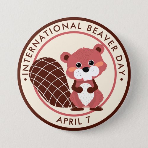 International Beaver Day Button