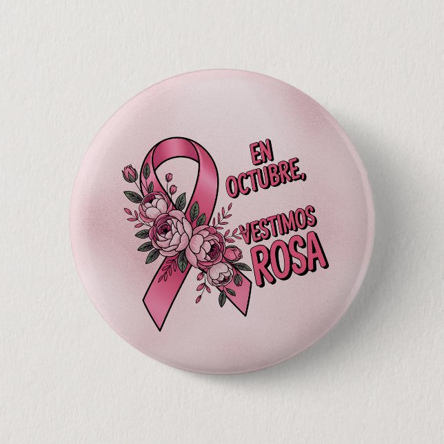 International Breast Cancer Day Button (Front)