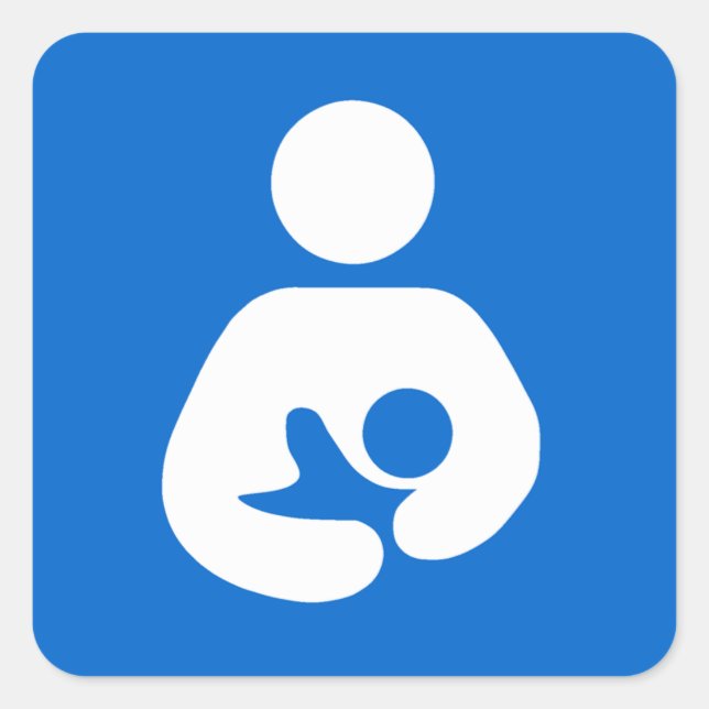 International Breastfeeding Symbol Square Sticker (Front)