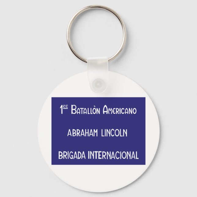 International Brigades Abraham Lincoln 1st Keychain (Front)