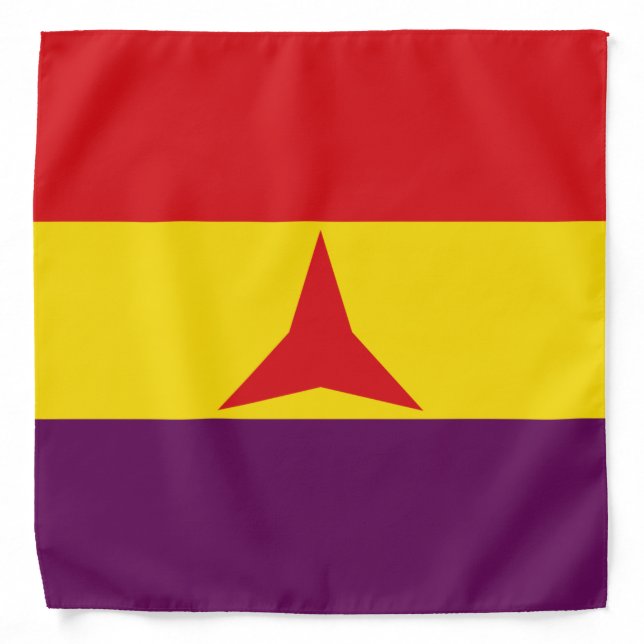 International Brigades Flag (Spanish Civil War) Bandana (Front)