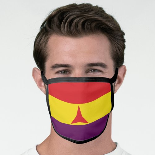 International Brigades Flag Spanish Civil War Face Mask