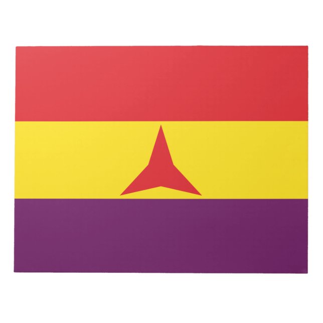 International Brigades Flag (Spanish Civil War) Notepad (Front)