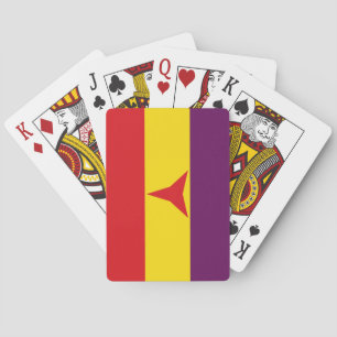 International Brigades Flag (Spanish Civil War) Poker Cards