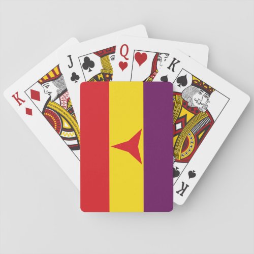 International Brigades Flag Spanish Civil War Poker Cards