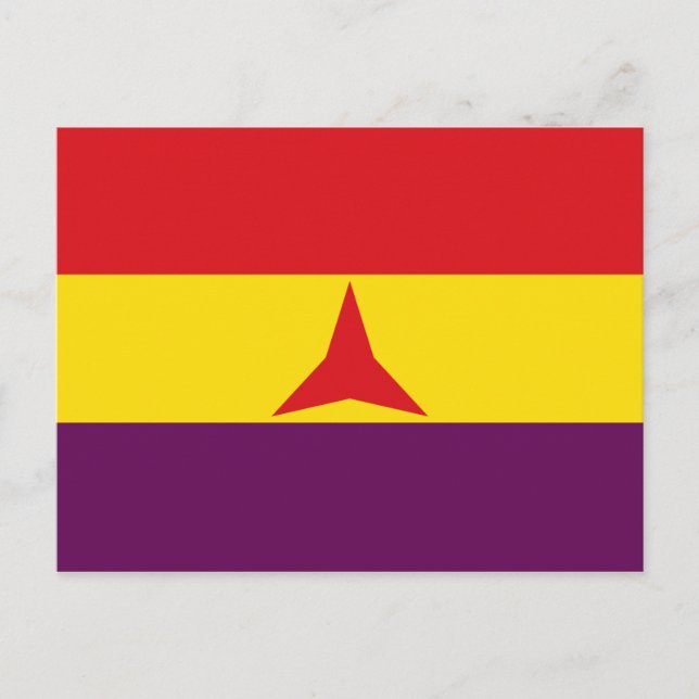 International Brigades Flag (Spanish Civil War) Postcard (Front)