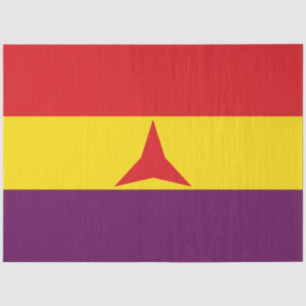 International Brigades Flag (Spanish Civil War) Tissue Paper