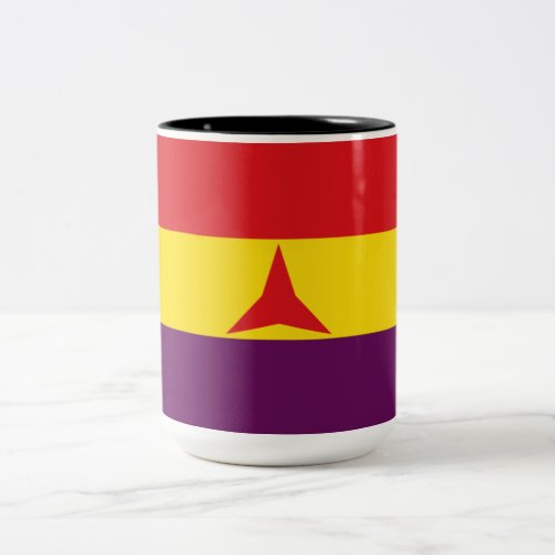 International Brigades Flag Spanish Civil War Two_Tone Coffee Mug