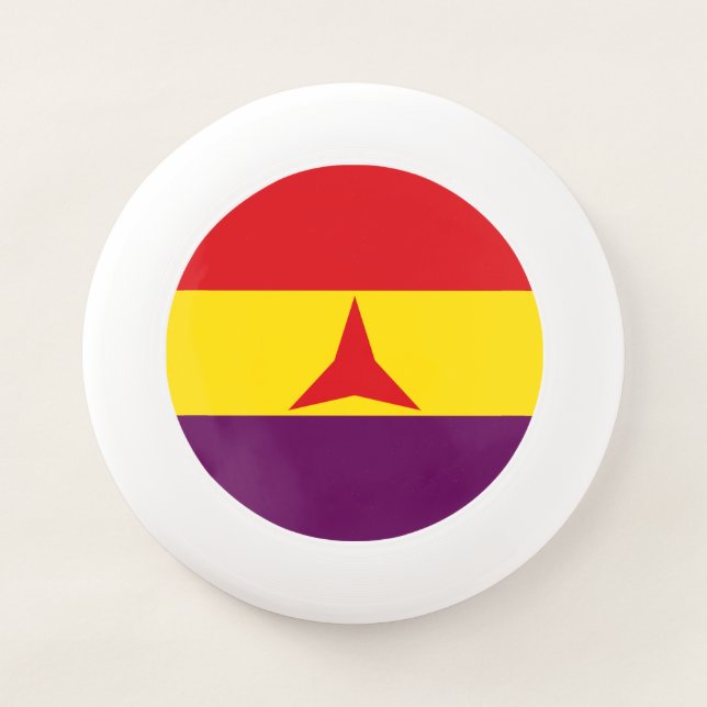 International Brigades Flag (Spanish Civil War) Wham-O Frisbee (Front)