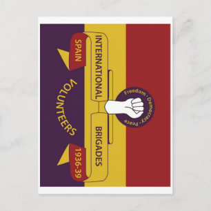 International Brigades Postcard