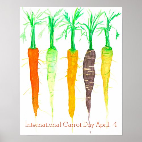 International Carrot Day April 4 Poster