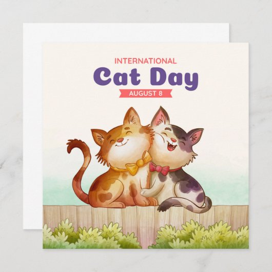 International Cat Day  (Front/Back)