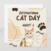 International Cat Day  (Front/Back)
