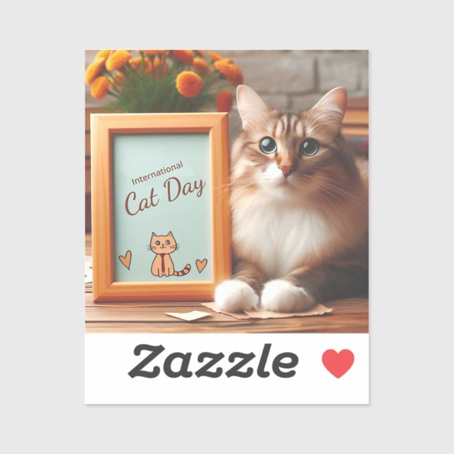 International Cat Day Sticker (Sheet)