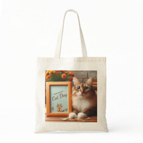 International Cat Day Tote Bag