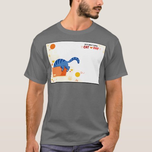 International Cat Day Wall Art 1 T_Shirt