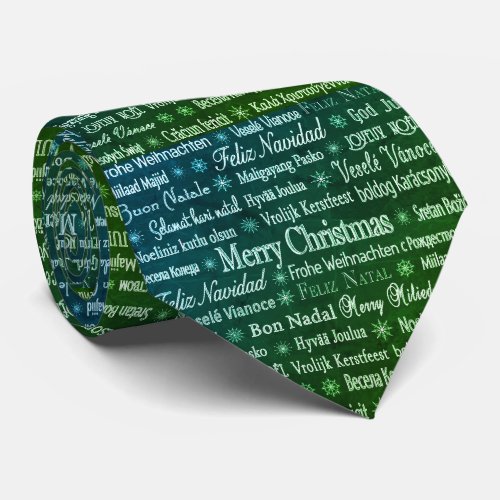 International Christmas Evergreen Tie