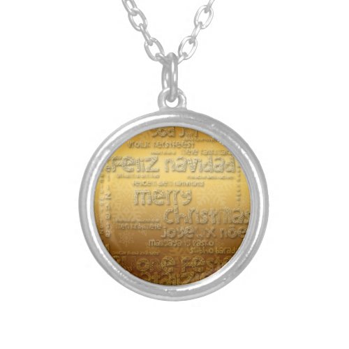 International Christmas Silver Plated Necklace