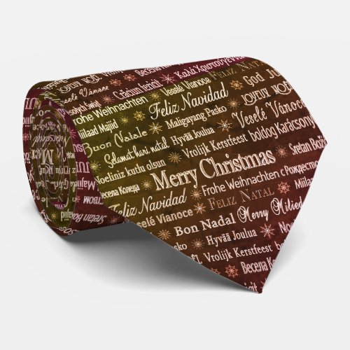 International Christmas Wine Tie